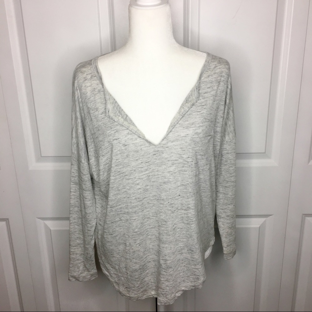 Madewell v Neck Long Sleeve Tee